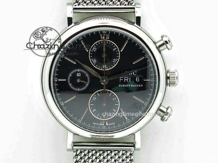 MIROTIME 0225 Big Pilot IW329701 M+F 1:1 Best Edition Black Dial on Brown Leather Strap MY RelaxedFit 7005